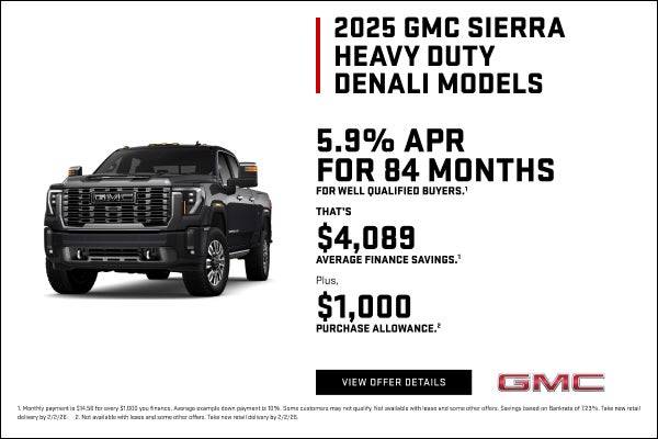 5.9% APR FOR 84 MONTHS for well-qualified buyers.1

That's $4,089 Average Finance Savings1

Plus,...